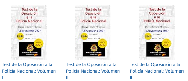 Libros test oposición policía nacional