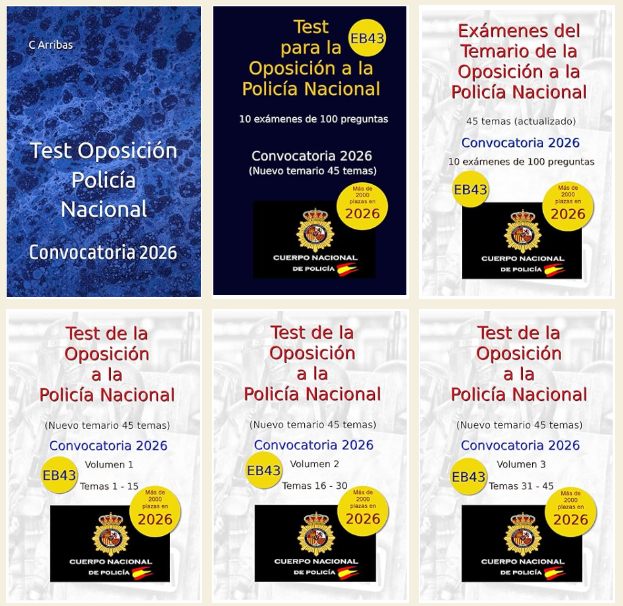 Test para la Oposición a Policía Nacional 2026 - 2027